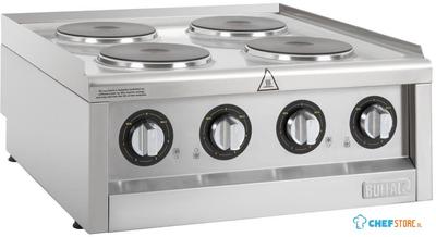 Buffalo 600 Serie Elektrische Kookplaat met 4 Kookzones - CU471