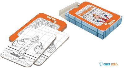 Dining Kids memory kaartspel om in te kleuren hotelportier | H127