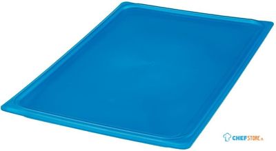 Cambro JN523 Safetrak IML polypropyleen afsluitdeksel blauw 1/1 GN 10PPCWSC545