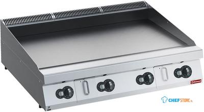 Bakplaat op Gas - HP - Vlak - Nitro Chroom -TOP - Diamond G22/PLNC12-HP 1