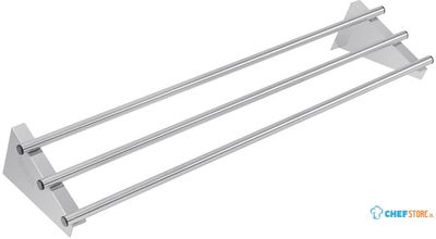 Rvs Wandplank met wandsteunen | 120cm | Vogue | CD551