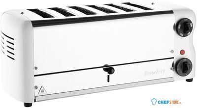 Rowlett Esprit Broodrooster 6 Sleuven Wit - 2 Reserve-Elementen En 2 Tostihouders - Rowlett CH186