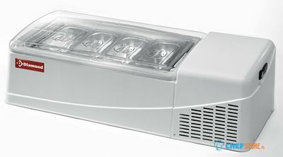 Ijscremebewaarder, 4-8 Smaken "white", Diamond Gel/48l 1