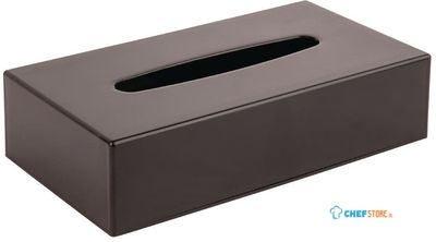 Zwarte rechthoekige tissue box | DA605
