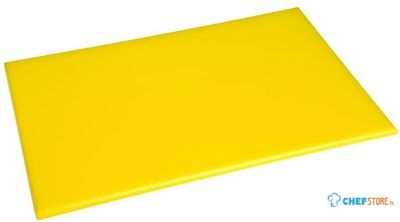 Hygiplas standaard snijplank met hoge dichtheid geel | J020