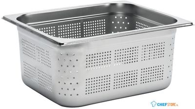Gastro M | Geperforeerde RVS GN1/2 bak | 15cm hoog | GR731