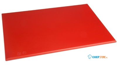 Hygiplas standaard snijplank met hoge dichtheid rood | J010