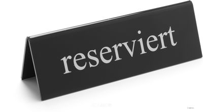 Hendi Tafelstandaard gereserveerd | reserviert | 1 stuks | 663479 1
