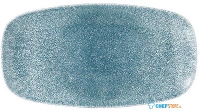 Churchill Raku Topaz Blue Chefs Ovaal Bord 35.2 X 18.7 cm Pak van 6 - DE880