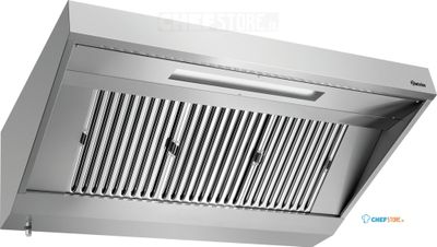 Wandafzuigkap | 90cm diep | 160cm breed | Bartscher | 265160 1