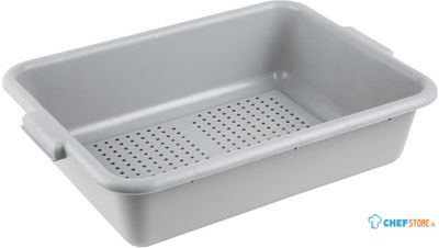 Vogue Edlp Plastic Perforated Storage Box Grijs - DN583