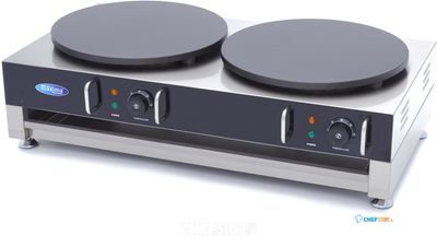 Maxima Crepebakplaat - Dubbele Crepes - 2 X 40 cm - incl. Beslagverdeler - 09374071
