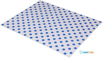 Fiesta Compostable HY791 Fiesta Composteerbare Burger Wraps Blauwe Stip 250x200mm (200 stuks)