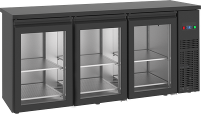 Doorgeefbarkast Voorzien van 3 Glazen Deuren Aan de Voorzijde. Achteraan Bevinden Zich Volle Deuren. - FGB194 DDG