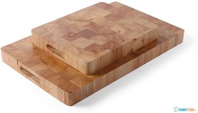 Hendi Snijplank hout 53x33cm | Dikke plank met handvatten | 506905 1