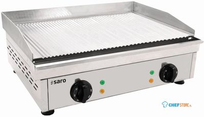 SARO Elektrische Grillplaat (gegroefd) Model FRY TOP GM 610 R 1