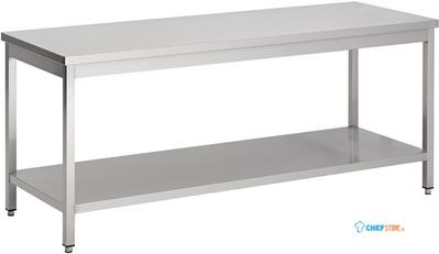 Werktafel | Bodemschap | 90cm breed | RVS | Combisteel | 7812.0041 1