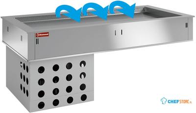 Gekoeld Topelement, Geforceerd, 5x GN1/1 - Diamond DPA/TRV18-R2 1