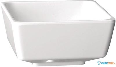 Vierkante melamine kom Float 25cm wit | GF098