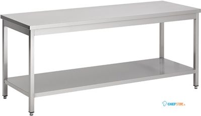 Werktafel | Bodemschap | 90cm breed | RVS | Combisteel | 7812.0041 1