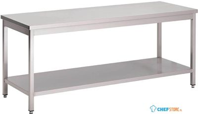 Werktafel | RVS | Onderblad | 140 x 70cm | GN125