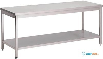 Werktafel | RVS (AISI304) | Onderblad |140cm breed | GS033