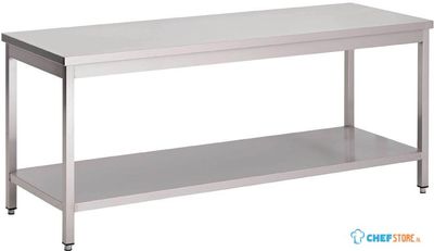 Werktafel | RVS (AISI304) | Onderblad |150cm breed | GS034