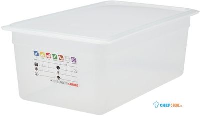 Cambro JN503 Safetrak IML polypropyleen voedselopslagbak 1/1 GN 200mm