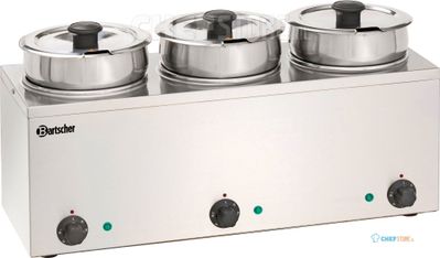 Bain Marie Hotpot, Elektrisch, 2x 3,5 liter, Bartscher 607035 1