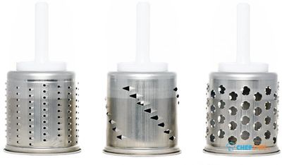 3-Delige Roterende Raspenset voor KitchenAid Mixer 5KMVSA (F661) - 5KSMEVMSC 1