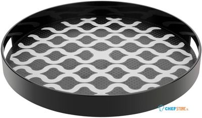 Olympia Kristallon Pc Rond Antislipblad met Handgrepen 355 mm 14" - DP665