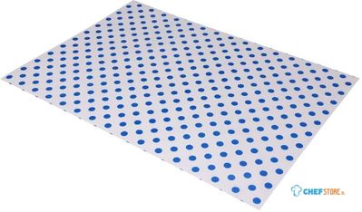 Fiesta Compostable HY792 Fiesta Composteerbare Burgerwikkels Blauw Stip 250x350mm (200 stuks)