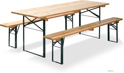 Inklapbare Bierset Met Tafel 70 cm - Brouwerijkwaliteit - Essentials 3002870