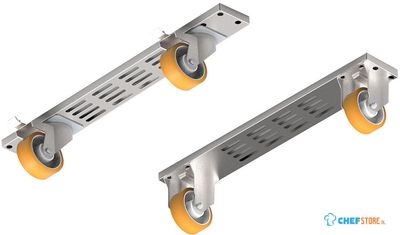 Diamond Kit 4 wielen, 2 met rem + 2 omega's module 700 | A7/KRT-70 1