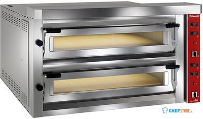 Diamond Elektrische Pizza-Oven "extra Large", 2x 9 Pizza's 350mm - FULL Vuurvaste Steen - LFD-18L-LX 1