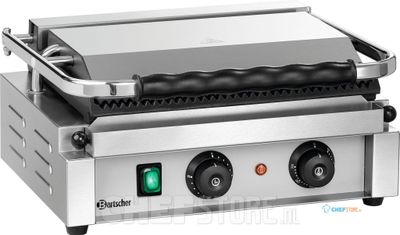 Bartscher Contact-grill "Panini-T" 1R | A150774 1