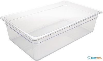 Gn Bak Gn1/1 | 15cm Hoog | Polycarbonaat Transparant | Vogue | U226