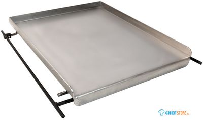 Diamond 1/2 Bakplaat "plancha" 520x600 mm (CBQ-120) | PPC/120-1/2