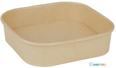 Fiesta Recyclable Fiesta Recycleerbare Vierkante Container Bodems 750ml (Set van 300) - HW015