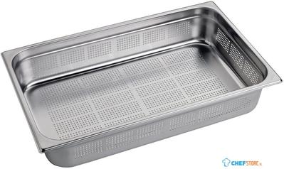 Gastro M | Geperforeerde RVS GN1/1 bak | 10cm hoog | GR735