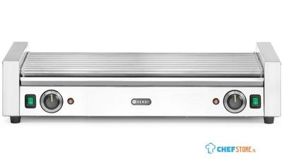 HENDI 268674 Worstrolgrill XL - 2 zones, , Zilver, 220-240V/2000W, 732x590x(H)168mm