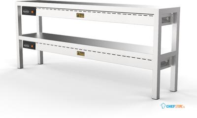 CombiSteel Etagère , Keramisch Verwarmd, Dubbel, 1600mm - 7333.0518 1