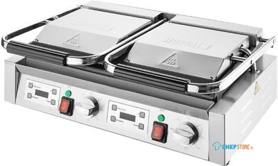 Buffalo CU612 Dubbele Contactgrill Geribbeld/Glad