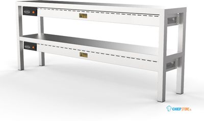 CombiSteel Etagère , Keramisch Verwarmd, Dubbel, 1600mm - 7333.0518 1