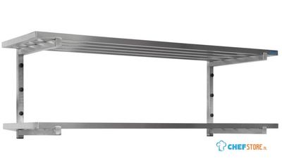 SARO Wandschap met 2 Open Roosters 1400mm - 700-4635