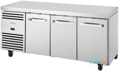 True 3-Deurs 1/1 GN Toonbank Koelkast Tcr1/3-Cl-Ss-Dl-Dr-Dr