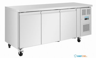 Polar UA106 U-Series Drie-deurs smalle koelwerkbank 231Ltr