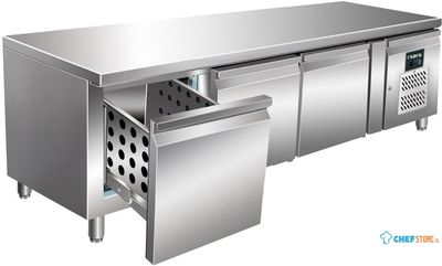 SARO Onderbouw Koelwerbank met Lades Model UGN 3100 TN 3S - UGN 3100 TN-3S 1