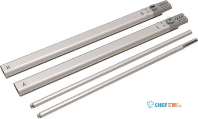 Syna FFW100X200EXT50 FlexFrame Extension Set +50 cm Zilver (Breedte 100 cm)