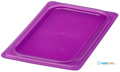 Cambro JN538 Safetrak IML polypropyleen afdichtingsdeksel paars 1/4 GN